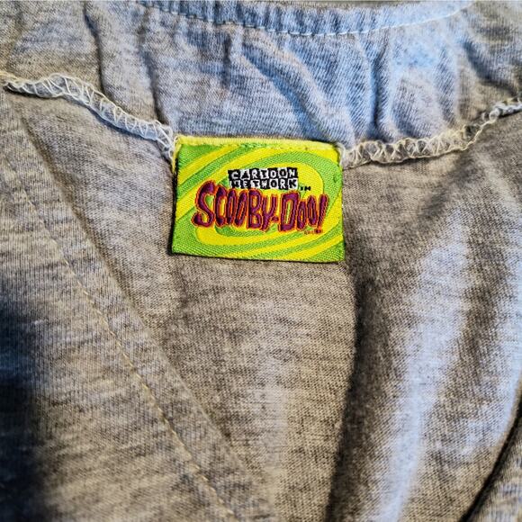 Scooby-Doo Not in the Mood Button Up Shirt 2001 Cartoon Network Embroidery Small - Picture 3 of 6